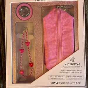 Velvet Caviar Pink Heart Phone Case Set